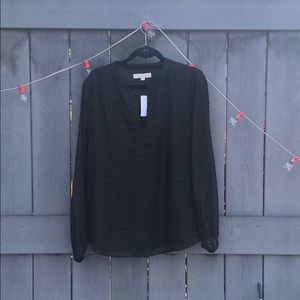 LOFT OLIVE GREEN BLOUSE